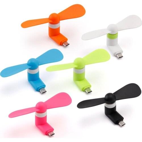 Mini Portable Fan Cooling Fan Micro USB Cooler For XiaoMi Mobile Android Cell Phone Color Random