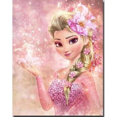 Cartoon Diamond Painting princess Diamond Embroidery Frozen Elsa diamond painting full square/round decor home