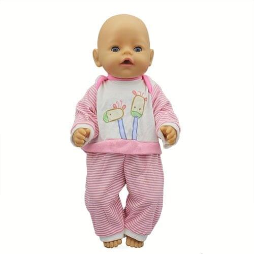 High quality Doll Clothes Fit For 17 inch Dolls Clothes for 43cm new born Aoll Accessory Baby Girl Gifts