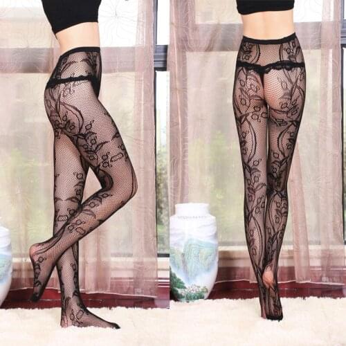 Hot Women Sexy Pantyhose Black Hollow Stocking Charming High Elastic Lady Fishnet