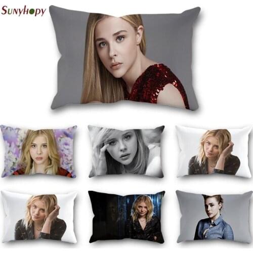 Popular Style Chloë Grace Moretz Custom Digital Printed Cushion Cover Polyester Throw for Sofa Car Home Pillowcases 0804ZLL