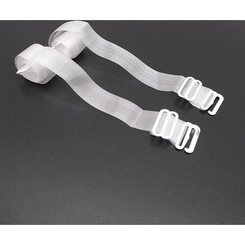 1 Pairs/lots Adjustable Invisible Shoulder Straps Bra Straps Transparent Scrub