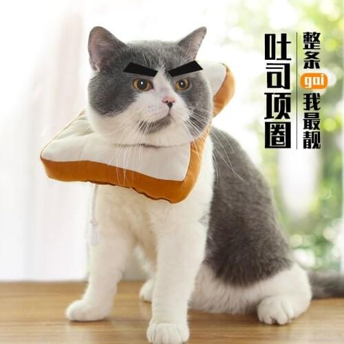 Adjustable Elizabethan collar, toast collar for cats and dogs, pet anti-licking collar, neutered cat collar, anti-scratch