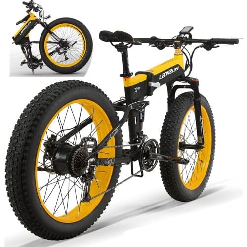 Folding 1000W 48V 26inch Foldable Electric Bicycle Max Range 50km Foldable Ebike for Adults With 13AH Lithium Battery