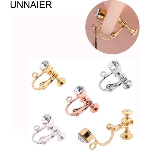 Spiral ear clip female invisible painless diamond ear clip artifact no hole high sense earrings change ear clip converter
