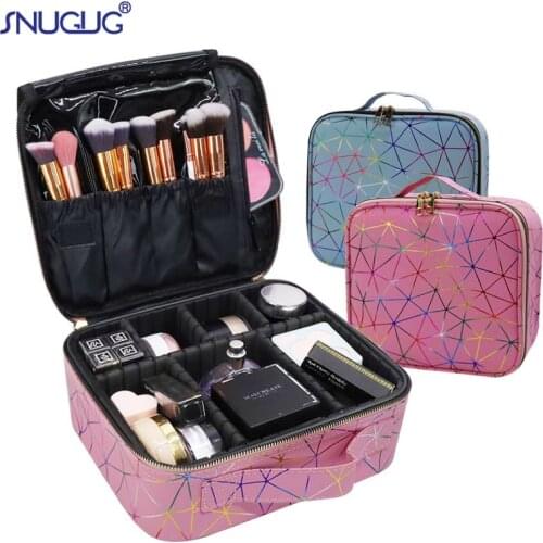 Womens Mini Cosmetic Bag High Quality Professional Makeup Organizer Box Storage Brand Make Up Brushes Beauty Manicure Suitcase