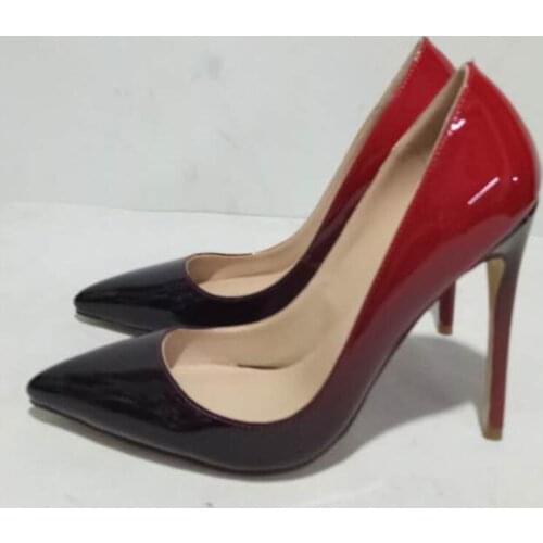 2021 Fashion High Heel Pu Material Women Pointed Wedding Party Shoe Heels 11cm pointed toe 42