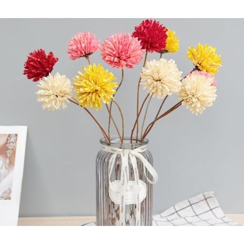 4pc Natural Dried Flower Artificial Plants Cute Aesthetic Room Decor Handicraft Crafts Cheap Goods Home Essentials Bathroom Deco