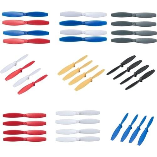 4PCS Propellers Props Replacement Blade for Parrot Mini Drones Rolling Spider Color:2X White+2X Blue