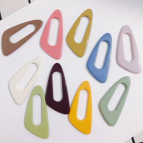 6 pieces /DIY jewelry accessories wholesale oversized triangle hollow oval patch hair jewelry earrings accessories material