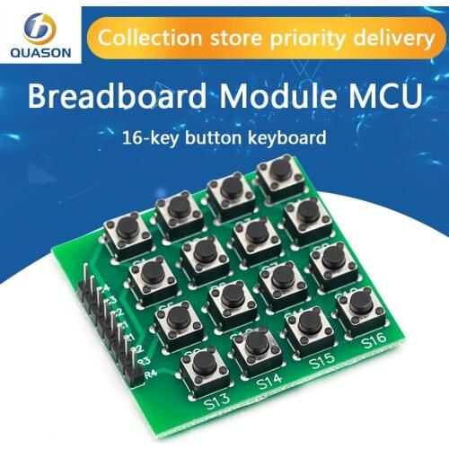 8pin 4x4 4*4 Matrix 16 Keys Button Keypad Keyboard Breadboard Module MCU for arduino Diy Kit