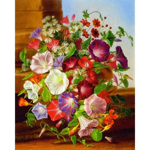 A19512 11CT/14CT/18CT/25CT/28CT Oil tea patterns Counted Cross Stitch DIY Cross Stitch Kits Embroidery Needlework Sets