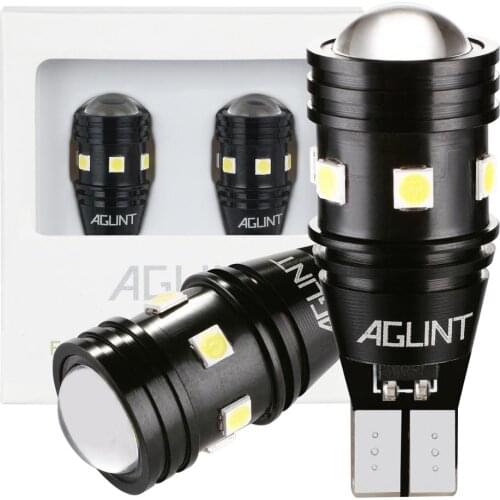 AGLINT 2PCS T15 CANBUS Error Free T16 W16W 912 921 3030 SMD 10Chips LED Bulbs For Car Reverse Backup Light 12-24V Xenon White