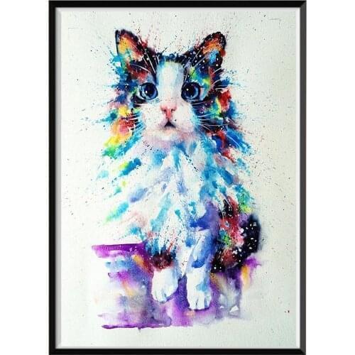 5D Diamond Painting, Cat Daimond Kit accessories, Diamond Embroidery,Christmas Decor, X-mas Rhinestone Paintings
