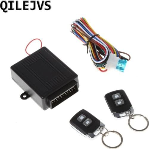 QILEJVS Car Alarm System Auto Remote Central lock Kit Door Lock Keyless Entry System