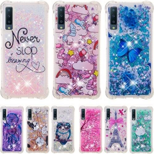 Glitter Quicksand Liquid Case For Samsung Galaxy A7 A6 A8 J4 J6 Plus 2018 Case For Samsung J3 J5 2017 A3 A5 A7 J3 J5 2016 Cover