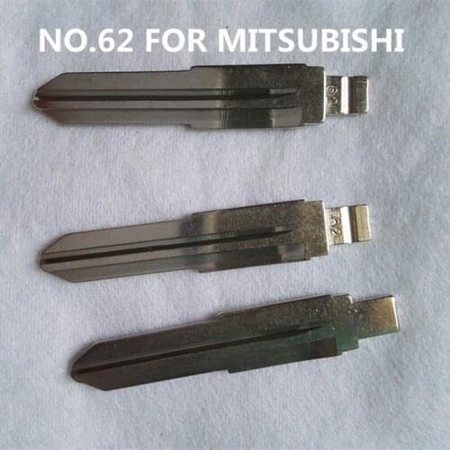 DAKATU 62# Replacement Flip Remote Key Blade Car Key blank For Mitsubishi Lancer Galant Outlander Pajero Remote Key Left NO.62