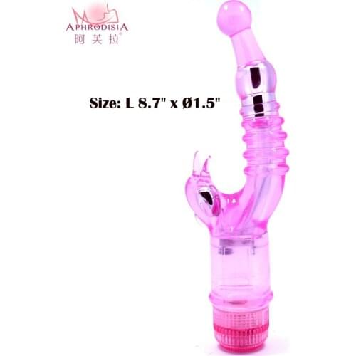 Double Motors Clitoris stimulator G-spot thrusting vibrator Crystal Stimulator- Naughty Dolphin Sex toys vibrators for women