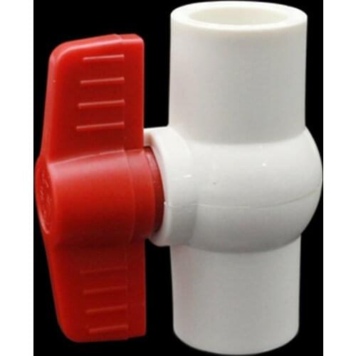 20/25/32mm PVC water pipe fittings Ball valve switch connector joint plastic irrigation joint fittings