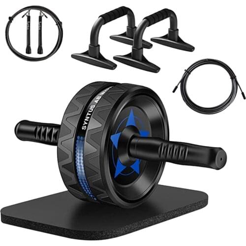 Wheel Workout Equipment Set Abdominal Exercise Home Gym Workout Equipment Abdominal Core Fitness Training Roller Single Wheel