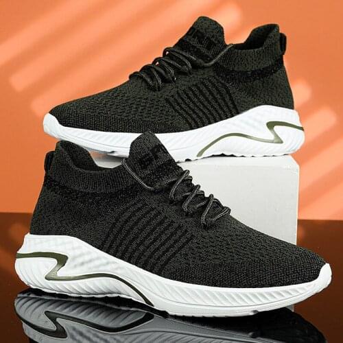 Cross border new couple shoes, walking running shoes, flying woven U + MD soles, large 36-45, with video