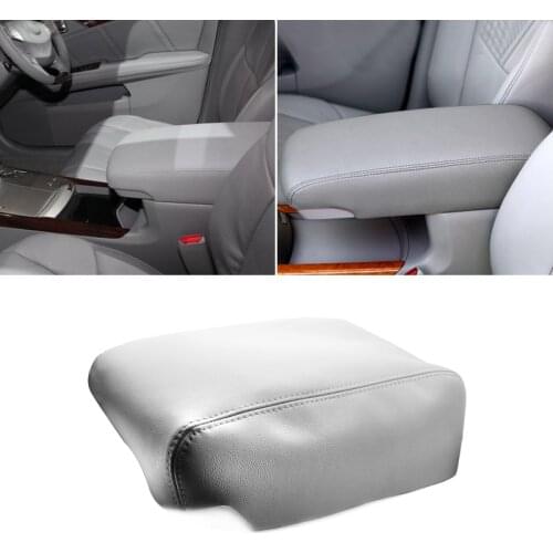 For Toyota Avalon 2005 2006 2007 2008 2009 2010 2011 2012 Microfiber Leather Car Center Console Lid Armrest Cover Trim Gray