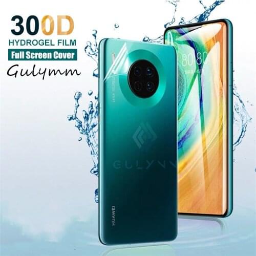 300D Front & Back Soft Hydrogel Film For Huawei Mate 30 20 40 Pro Lite Screen Protector On Huawei Honor 8X 9X 20 Protective Film