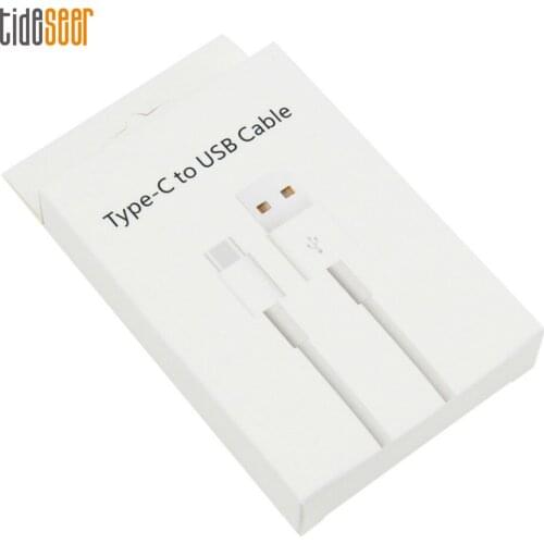 100pcs Empty Retail Package Packaging Box for Type-C USB Micro Cable Fast Charging Type C to USB-C / 8Pin Data Line Charger Cord