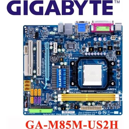 Socket AM2/AM2+/AM3 For NVIDIA MCP78V Gigabyte GA-M85M-US2H Motherboard DDR2 8GB M85M US2H Desktop Mainboard M85M-US2H Used