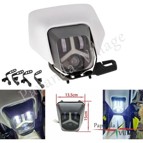 LED Headlight Dual Sport HI/LO Beam Lamp for TE FE 250 350 450 501 150 250 300 250i 300i Daytime Running Light