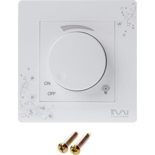 1 Set Luxury Wall Dimmer Switch Ivory White Brief Art Weave Light Switch AC 110~250V Light Dimmer Switch