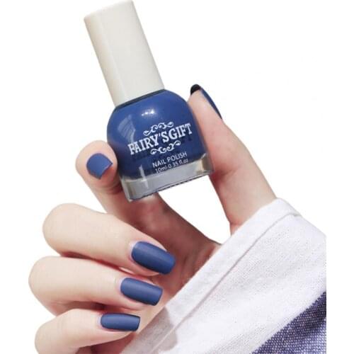 10ml Matte Nail Polish No UV light Water-proof Dry Quickly Resin Nail Polish Set No Nail Dryer Free Baking Nail Art Polish