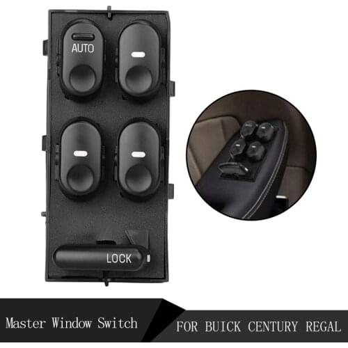 10433029 Auto Car Left Driver Side Power Master Window Control Switch fits for Buick Century Regal 1997-2005 19244641 901-002