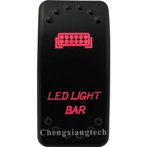 12V 20A / 24V 10A Dual Red Led 5P On Off SPST Rocker Push Switch Led Light Bar Waterproof for Car Boat Truck Circuit Breaker