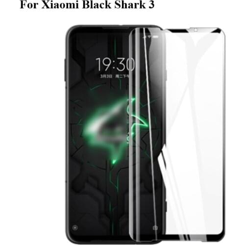 2PCS 6.67 Inch For Xiaomi Black Shark 3 Glass Tempered Full Cover Tempered Glass Film Screen Protector For BlackShark 3