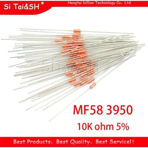 20 pcs Thermal Resistor NTC MF58 3950 B 10K ohm 5