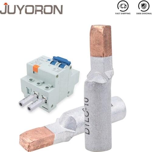 5/10Pcs Circuit Breaker Terminal DTL C45-10mm 16mm 25mm 35mm Copper Aluminum Cable Lugs Wire Connector Bare Joint Kit