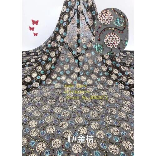 5yards/bag 5. Colorful color and patchy pattern European and American style fabric used for dress design RF71