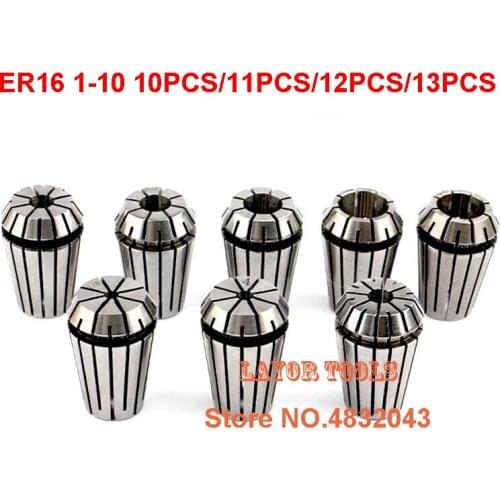 Free freight ER16 11 PCs clamp set 1 mm to 10 mm Range for milling CNC engraving machine tool motor axis