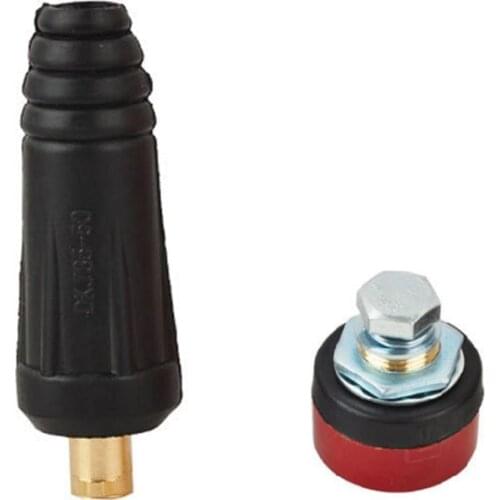 EU Welding Machine Quick Fitting Male Cable Connector Socket DKJ 35-50 50-70 Plug Adaptor Female Insert Welder Accessories