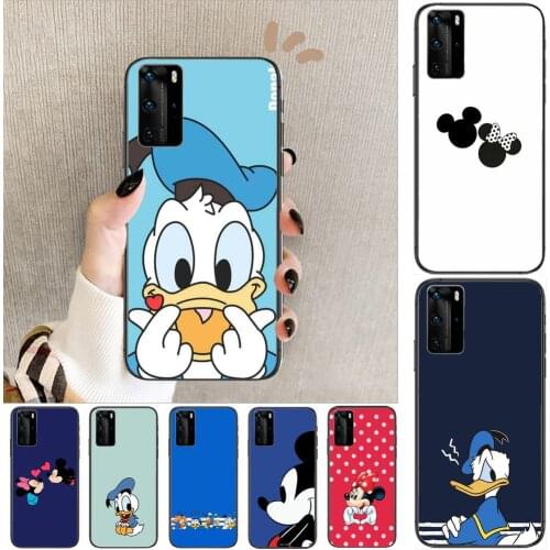 Lovely cartoon phone cover case disney Phone Case For Huawei P40 p30 P20 10 9 8 Lite E Pro Plus Black Etui Coque Painting Hoesje