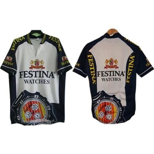 New Retro Cycling Jersey Men Short Sleeve Summer Breathable Cycling Tops Ride Maillot Bike Wear Clothing