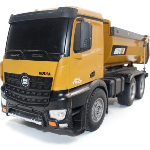 HUINA TOYS 1573 1/14 10CH Alloy RC Dump Trucks Engineering Construction Car Remote Control Vehicle Toy RTR RC truck Gift for Boy
