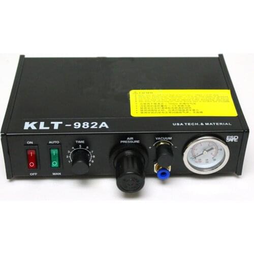 KLT-982A Semi-Auto Glue Dispenser PCB Solder Paste Liquid Controller Dropper Fluid 110V/220V