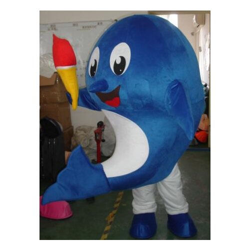 Blue big whale mascot costumes adult size Halloween Easter party fancy dress for sale custom made 002