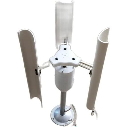 Vertical Axis Wind Turbine Model Three-phase Permanent Magnet Generator Windmill Toy Night Light Making DIY Display