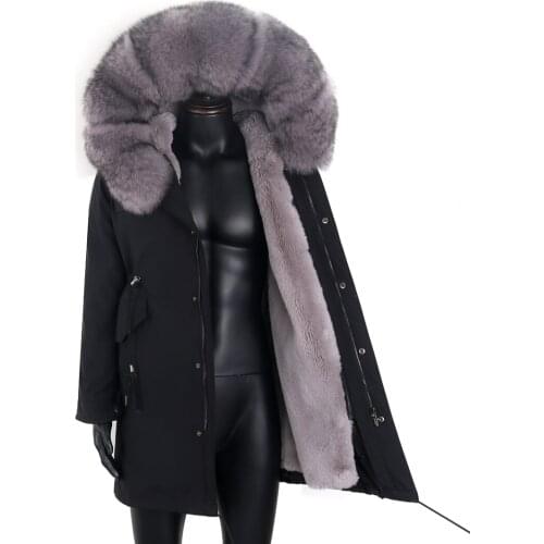 2021 New Mens Clothing Fashion Male Jacket Hooded Mens Coat Thick Warm Man Apparel Real Natural Fox Fur Mens Winter Parkas