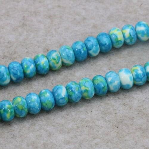 Wholesale!Riverstones abacus shaped loose beads 5x8mm DIY stone 15 inches multi color optional fit women jewelry making