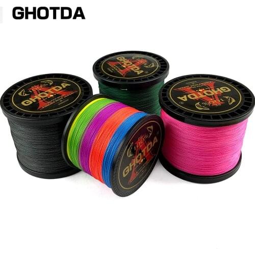GHOTDA 9 Strands 8 Strands 4 Strands Braided Fishing Line 300M 500M 1000M PE Multifilament Strong Fishing Line