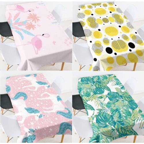 Geometric striped flowers and birds party table cloth european tablecloths wedding table cloth lace tablecloth red table cloth